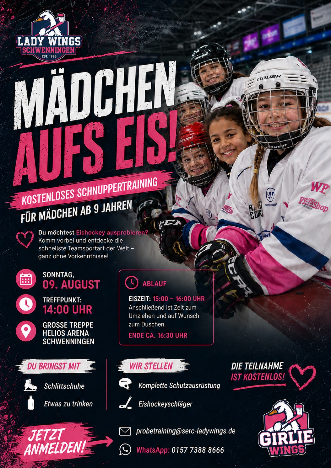 Probetraining bei den Ladywings